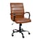 Flash Furniture Mid-Back Brown/Black LeatherSoft Executive Swivel Chair GO-2286M-BR-BK-GG - alternate 1